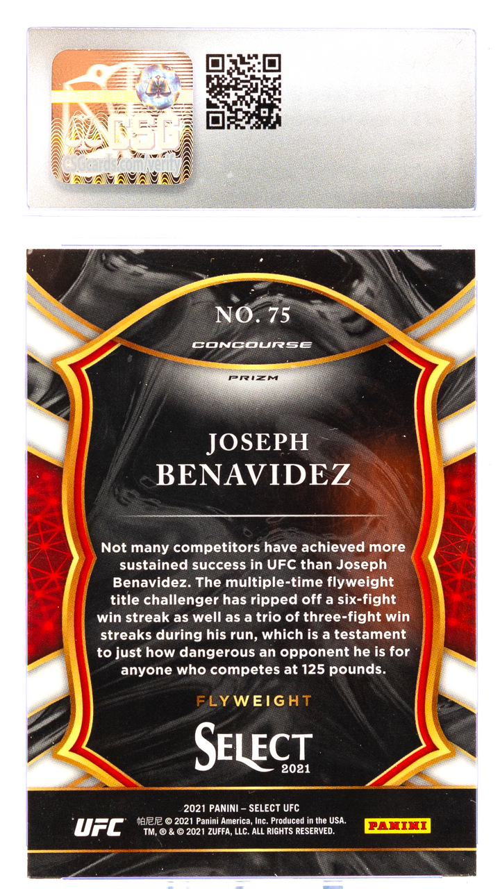 2021 Panini Select UFC - Joseph Benavidez 75 - Silver - CSG CGC 10