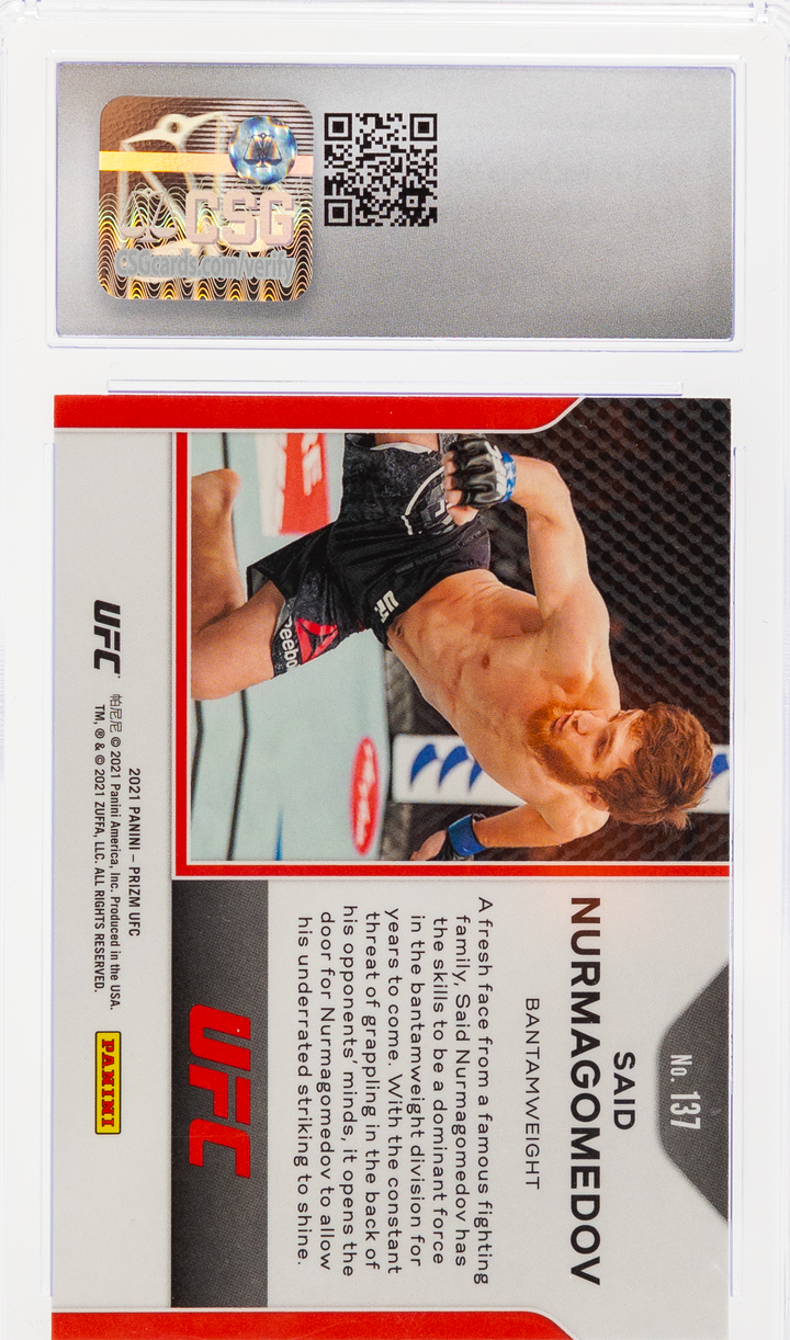 2021 Panini Prizm UFC - Said Nurmagomedov 137 - CSG CGC 8.5