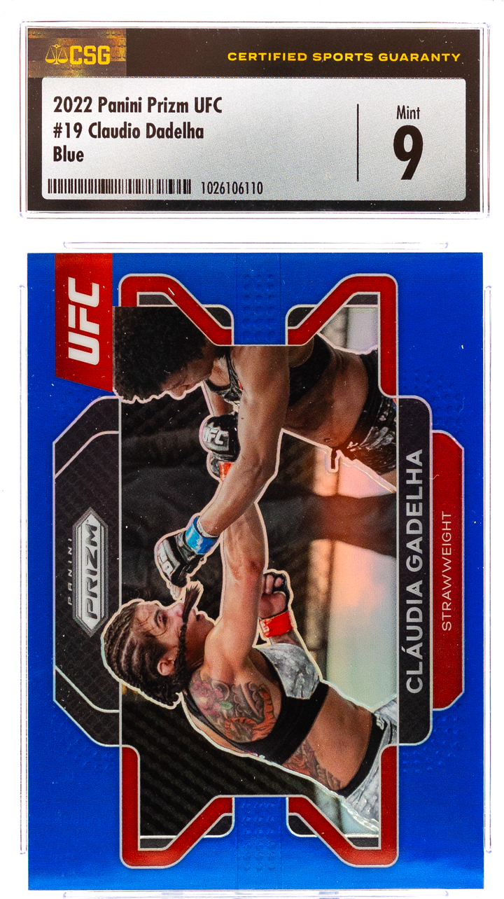 2021 Panini Prizm UFC - Claudia Gadelha 19 - Blue /199 - CSG CGC 9