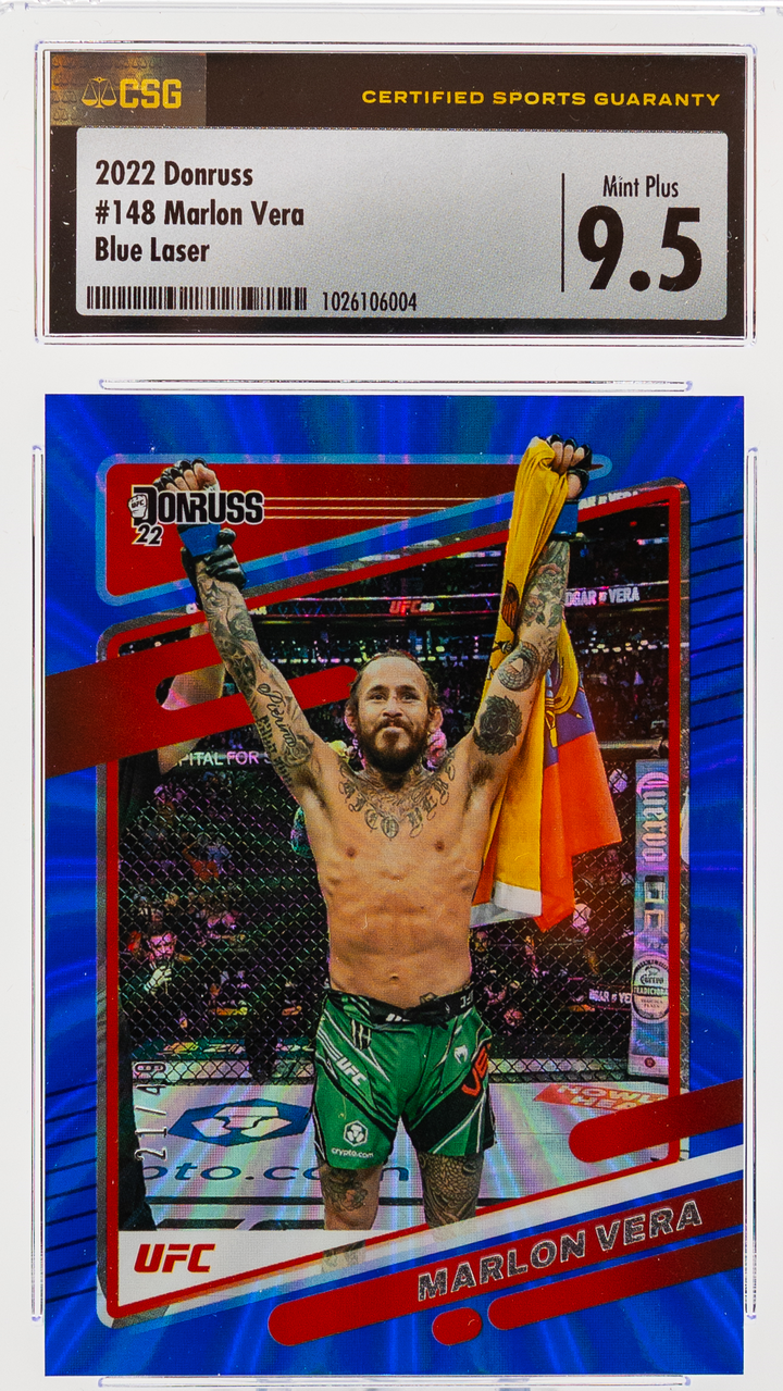 2022 Panini Donruss UFC - Marlon Vera - Blue Laser /49 - CSG CGC 9.5