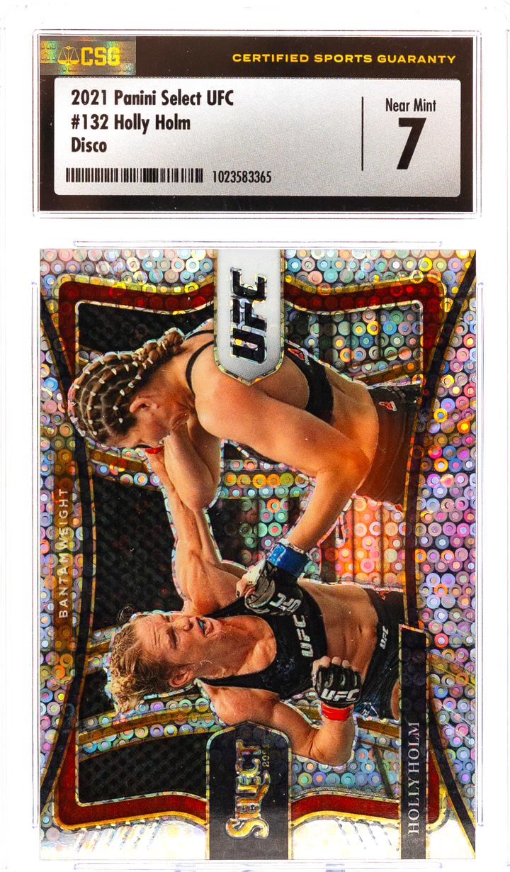 2021 Panini Select UFC - Holly Holm 132 - Disco - CSG CGC 7