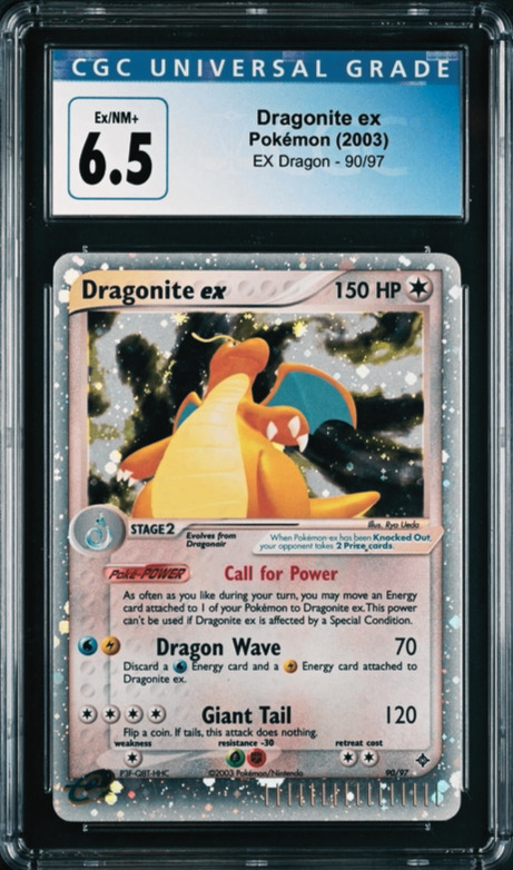 Dragonite ex # 90/97 - Dragon - Pokemon 2003 - CGC 6.5