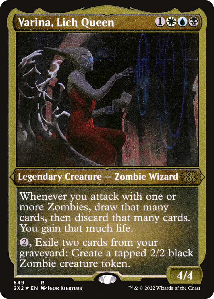 Varina, Lich Queen (Foil Etched) - Double Masters 2022 (2X2)