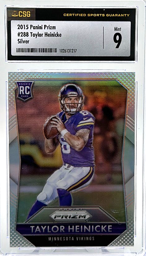 2015 Panini Prizm - Taylor Heinicke 288 - Silver - CSG 9