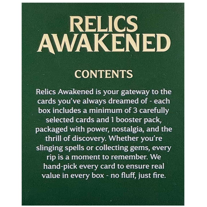 Relics Awakened Magic: The Gathering - $50 Repack (Cassius Marsh Stream Only)