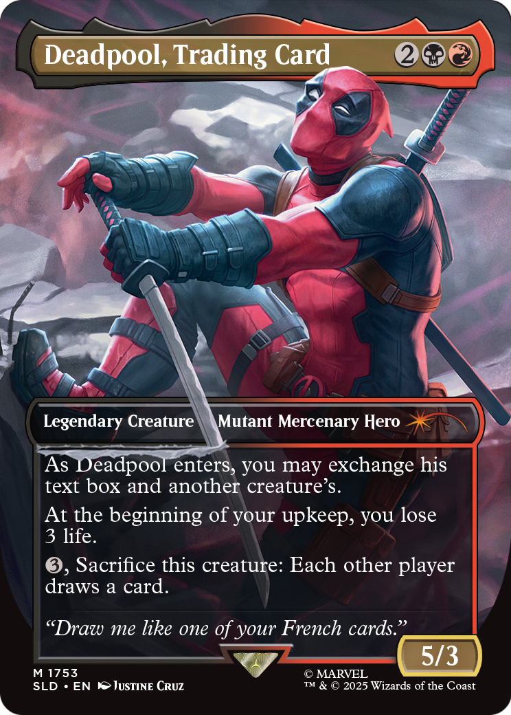 Deadpool, Trading Card (1753) (Rainbow Foil)