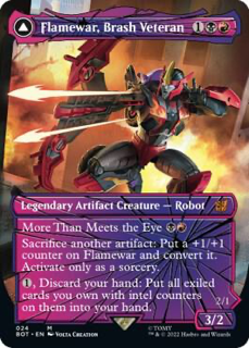 Flamewar, Brash Veteran (Shattered Glass) - Universes Beyond: Transformers (BOT)