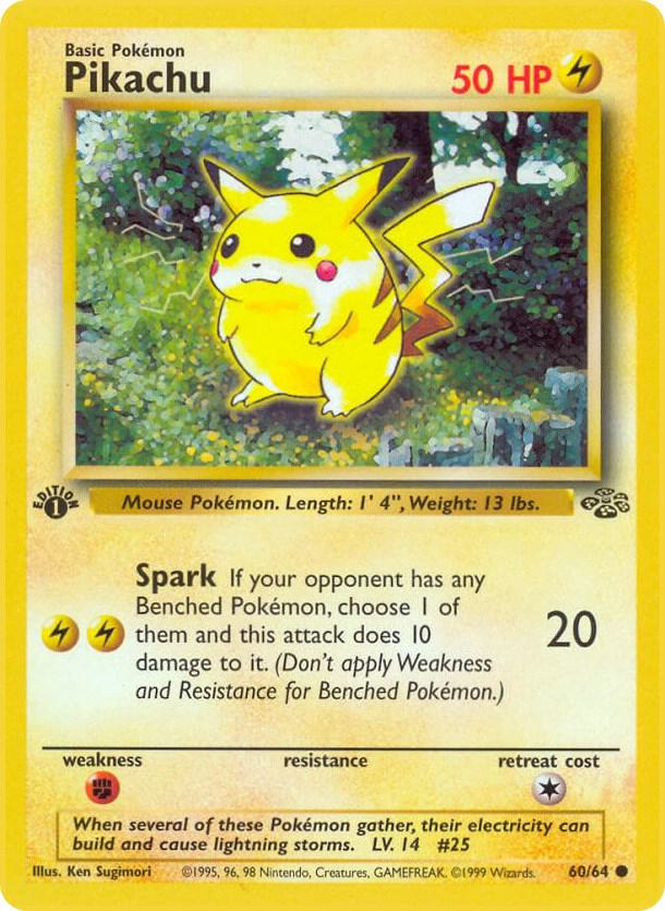 Pikachu - 1st Edition - Jungle (JU)