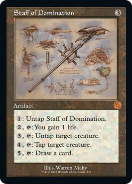 Staff of Domination (Schematic) - The Brothers' War: Retro Frame Artifacts (BRR)