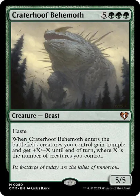 Craterhoof Behemoth - Commander Masters (CMM) (Near Mint)