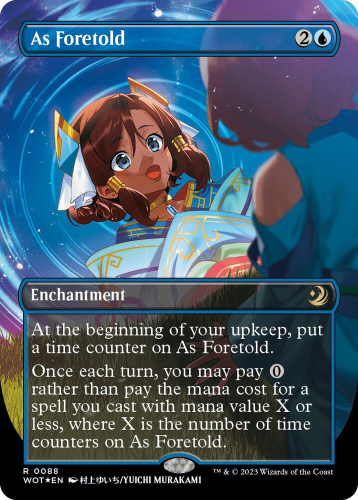 As Foretold (Anime Borderless) (Confetti Foil) - Wilds of Eldraine: Enchanting Tales (WOT)