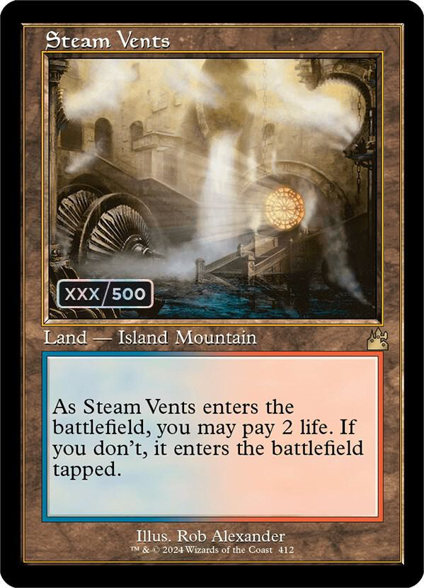 Steam Vents (Retro Frame) (Serial Numbered) - Ravnica Remastered (RVR)