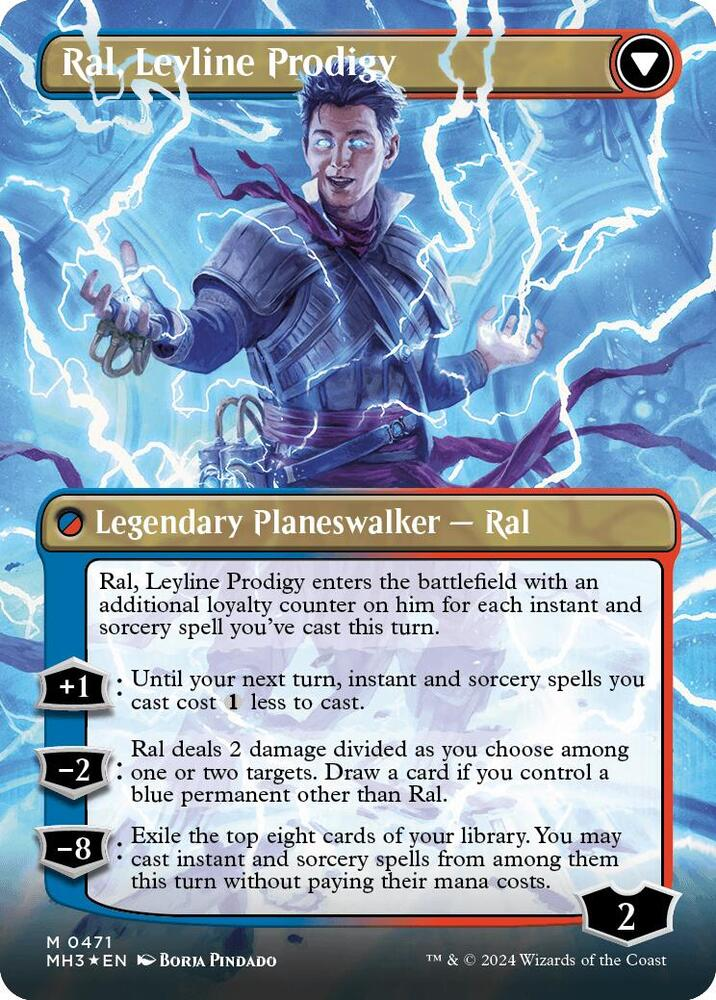Ral, Monsoon Mage (Borderless) (Textured Foil) - Modern Horizons 3 (MH3)