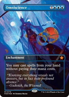 Omniscience (Borderless) (Mana Foil) - Foundations (FDN)