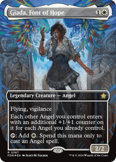 Giada, Font of Hope (Borderless) (Mana Foil) - Foundations (FDN)