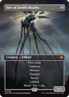Sire of Seven Deaths (Borderless) (Mana Foil) - Foundations (FDN)