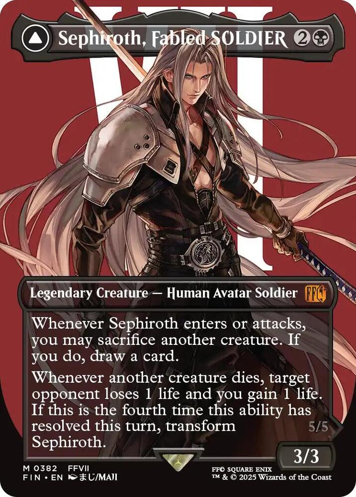 Sephiroth, Fabled SOLDIER (Borderless) (0382) - Final Fantasy (FIN)