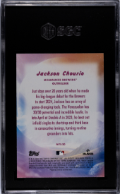 2024 Topps Update Series - Jackson Chourio Mystical Insert Rookie - SGC 9.5