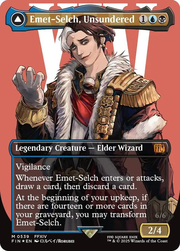 Emet-Selch, Unsundered (Borderless) (Surge Foil) - Final Fantasy (FIN)