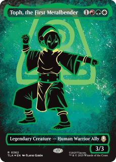 Toph, the First Metalbender (Borderless) (Neon Ink Foil) - Avatar: The Last Airbender (TLA)