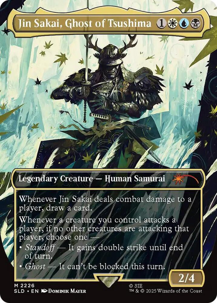 Jin Sakai, Ghost of Tsushima (Rainbow Foil) - Secret Lair Drop Series (SLD)