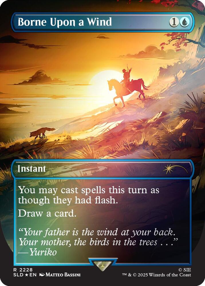 Borne Upon a Wind (Rainbow Foil) - Secret Lair Drop Series (SLD)