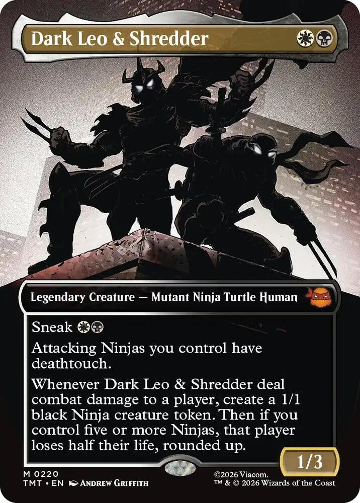 Dark Leo & Shredder (Borderless) - Teenage Mutant Ninja Turtles (TMT)