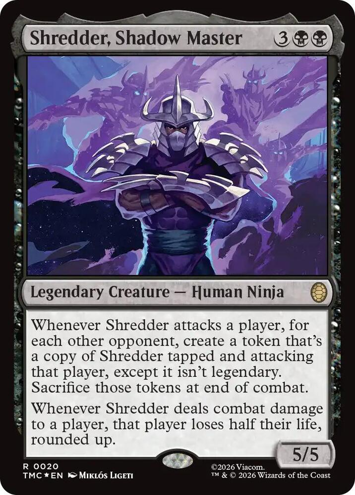 Shredder, Shadow Master (Surge Foil) - Commander: Teenage Mutant Ninja Turtles (TMC)