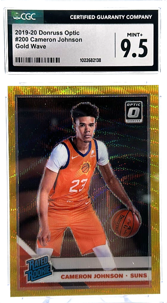 2019-20 Donruss Optic - Cameron Johnson 200 - Gold Wave - CGC 9.5