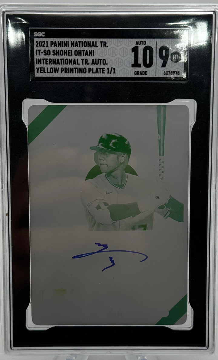 2021 Panini National Treasures Baseball - Shohei Ohtani IT-SO - Printing Plate Auto 1/1  - SGC 9 / 10