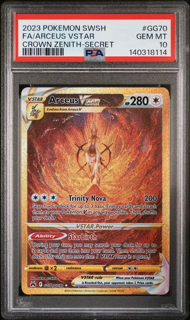 Arceus VSTAR (Secret) - GG70/GG70 - Crown Zenith: Galarian Gallery - 2023 Pokemon - PSA 10