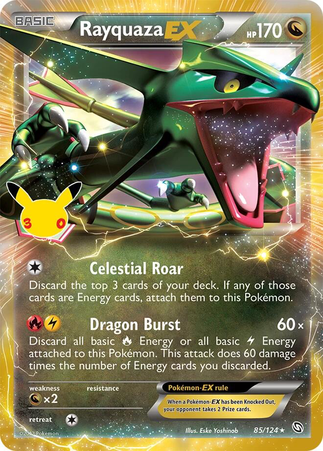Rayquaza EX - 85/124 - ME: 30th Celebration Classic Collection (30C)