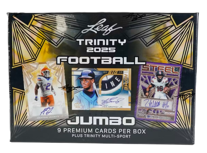 2025 Leaf Trinity Football Hobby Jumbo Box