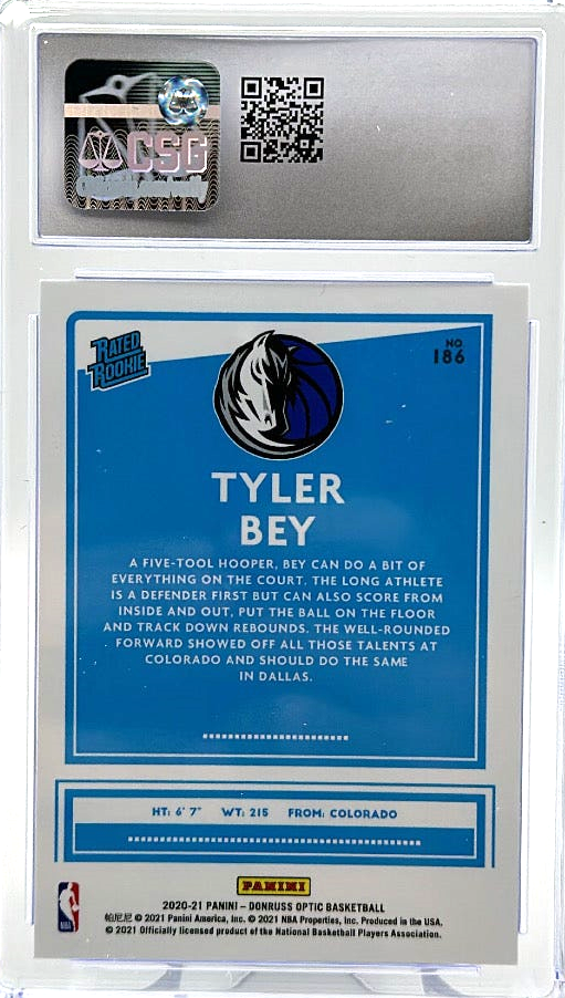 2020-21 Donruss Optic - Tyler Bey 186 - CSG CGC 9