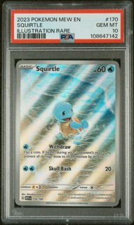 Squirtle 170/165 Illustration Rare 151 - 2023 Pokemon - PSA 10
