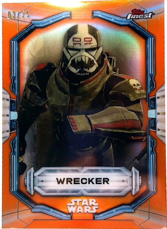 2022 Star Wars Topps Finest - Wrecker 95 - Orange /25