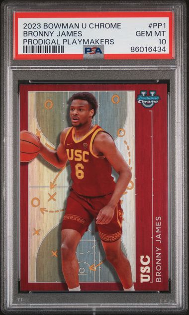 2023 Bowman U Chrome - Bronny James PP1 - Prodigal Playmakers - PSA 10