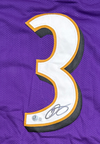 Odell Beckham Jr Signed Ravens Football Jersey (Beckett)