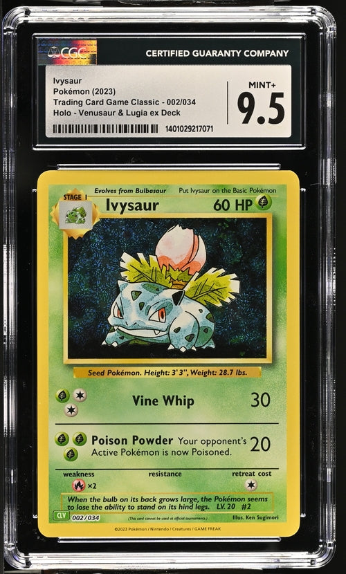 Ivysaur 002/034 Trading Card Game Classic - CLV, CLC, CLB  Venusaur & Lugia ex Deck CLV - 2023 Pokemon - CGC 9.5