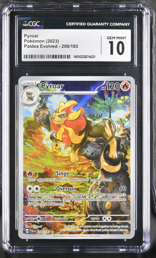 Pyroar - 200/193 - Paldea Evolved - 2023 Pokemon - CGC 10