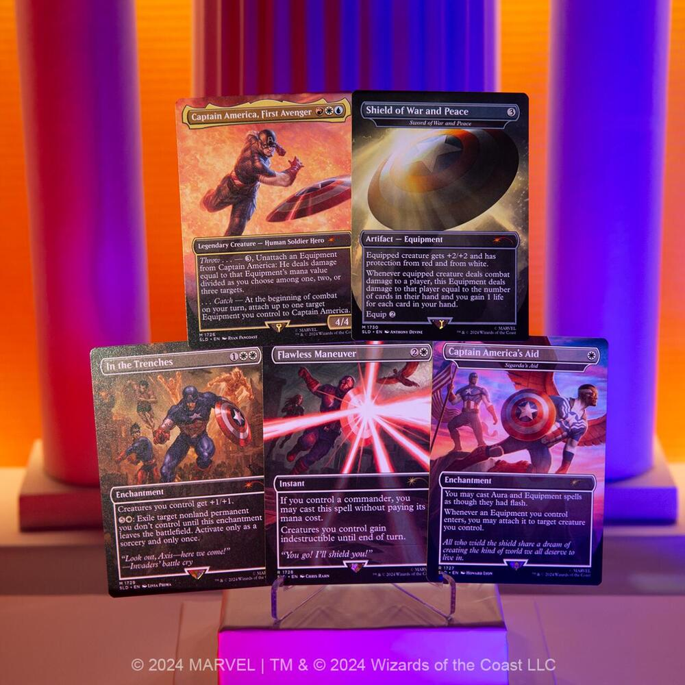 Secret Lair Drop: Secret Lair x Marvel's Captain America - Non-Foil Edition - Secret Lair Drop Series (SLD)