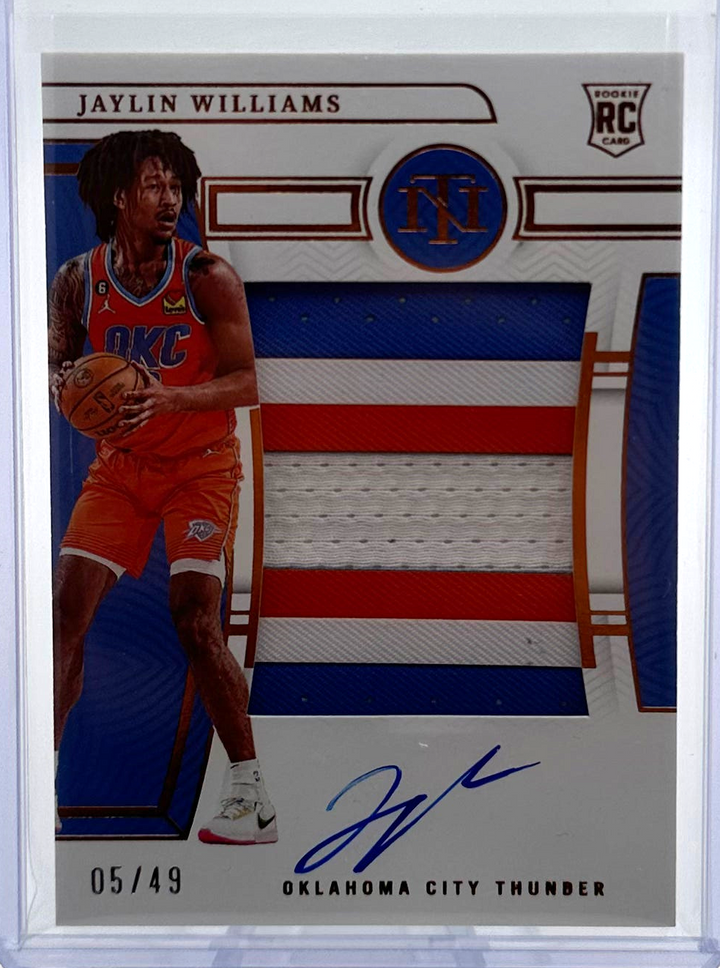 2022-23 National Treasures Basketball - Jaylin Williams 135 - Bronze /49 RPA