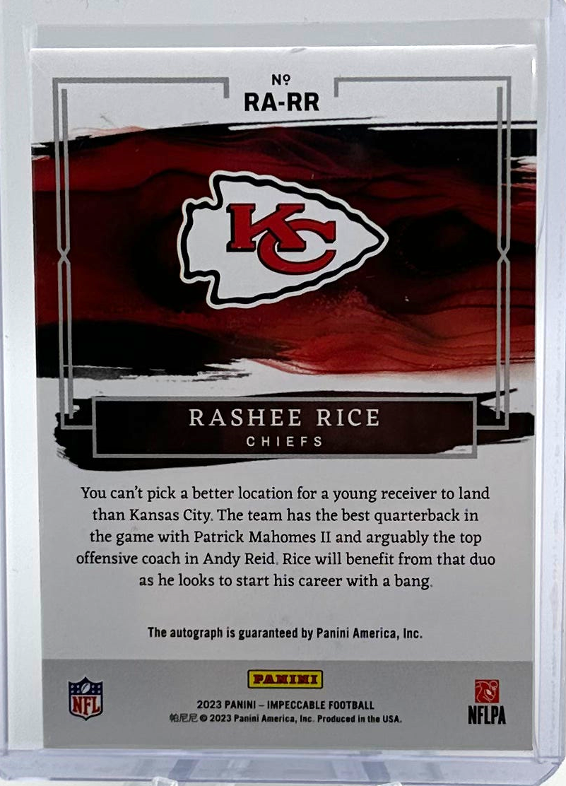 2023 Panini Impeccable Football - Rashee Rice RA-RR - Gold Auto /25