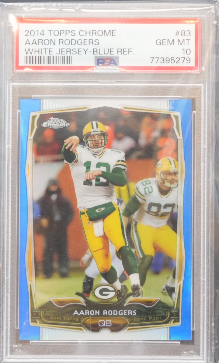 2014 Topps Chrome - Aaron Rodgers 83 - White Jersey Refractor - PSA 10