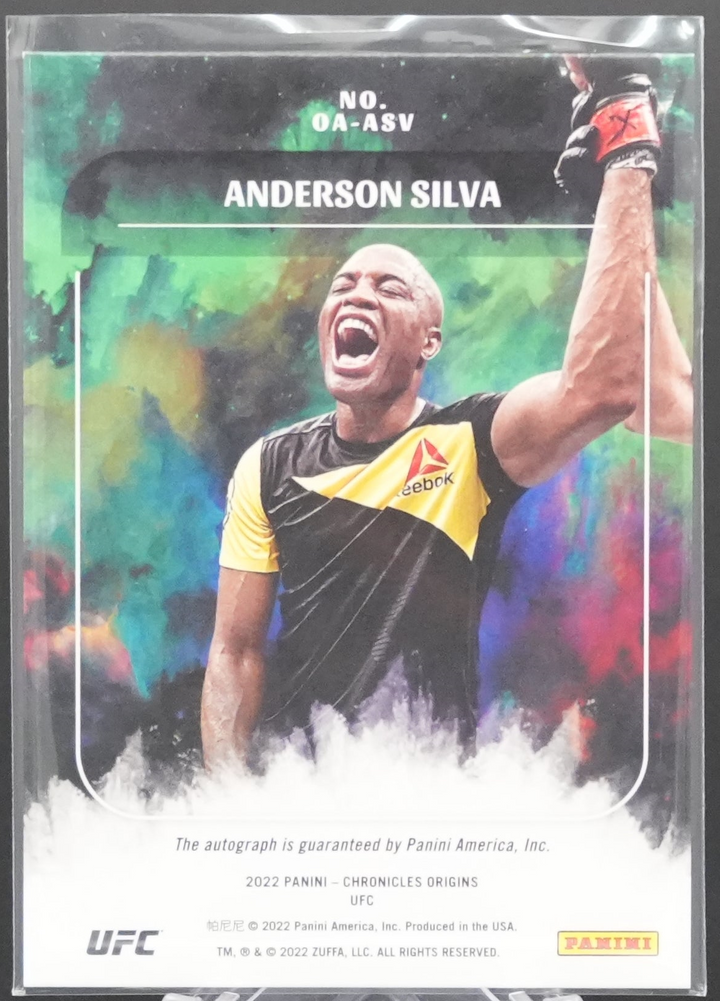 2022 Panini Chronicles Origins UFC - Anderson Silva OA-ASV - Origins Auto