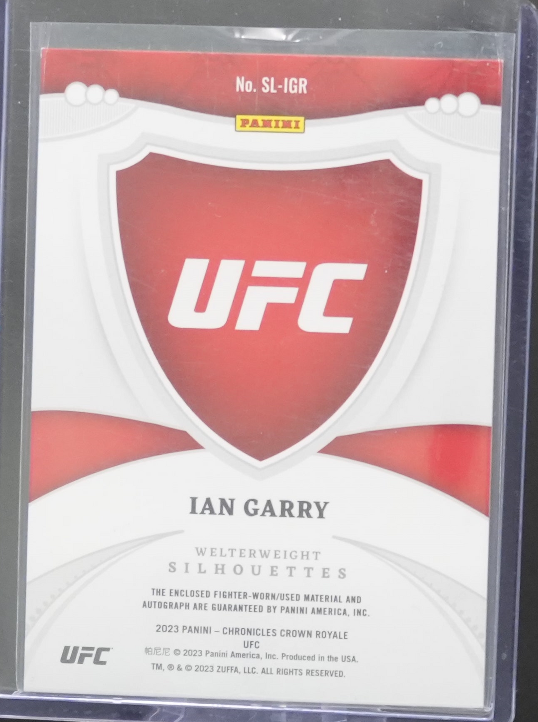 2023 Panini Chronicles Crown UFC - Ian Garry SL-IGR - Crown Royale Silhouettes /65