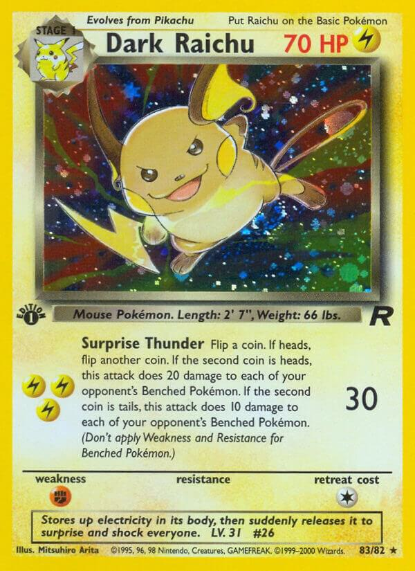 Dark Raichu - Team Rocket (TR) 1st Edition