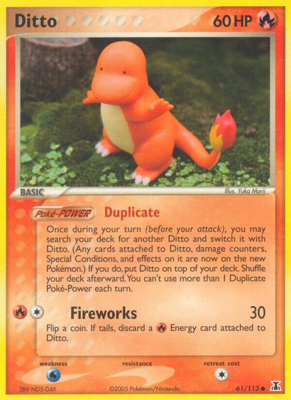 Ditto - 61/113 (Charmander) - EX Delta Species (DS)