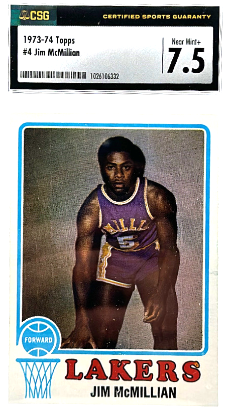 1973-74 Topps - Jim McMillian 4 - CSG CGC 7.5