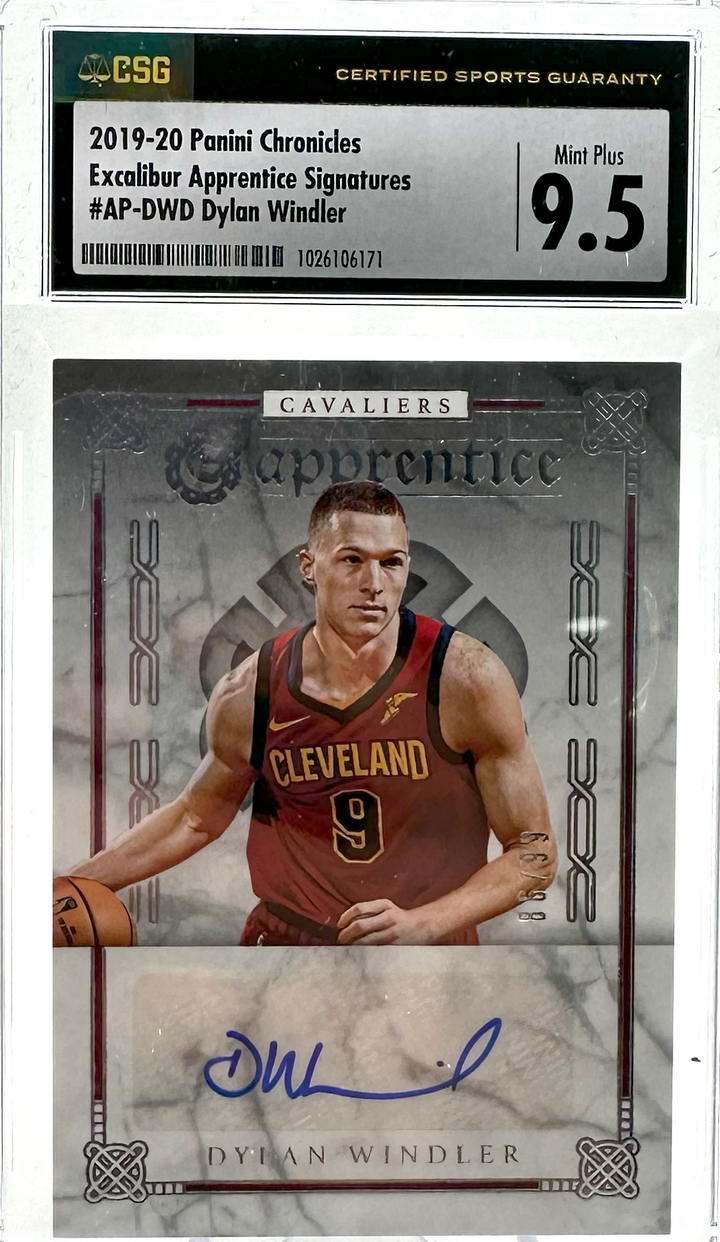 2019-20 Panini Chronicles - Dylan Windler AP-DWD - Exalibur Apprentice Signatures - CSG CGC 9.5 /10